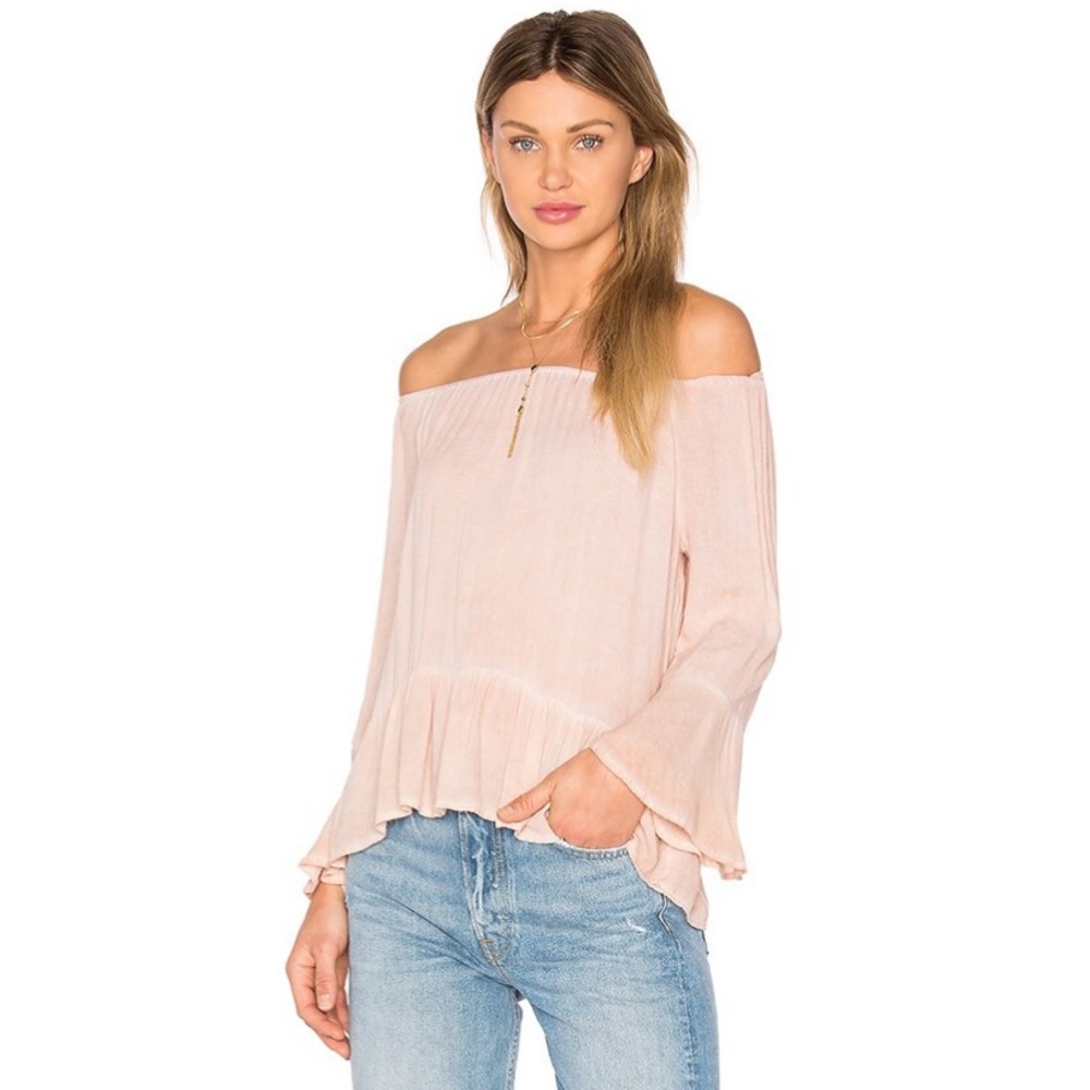 Small orange off the shoulder top